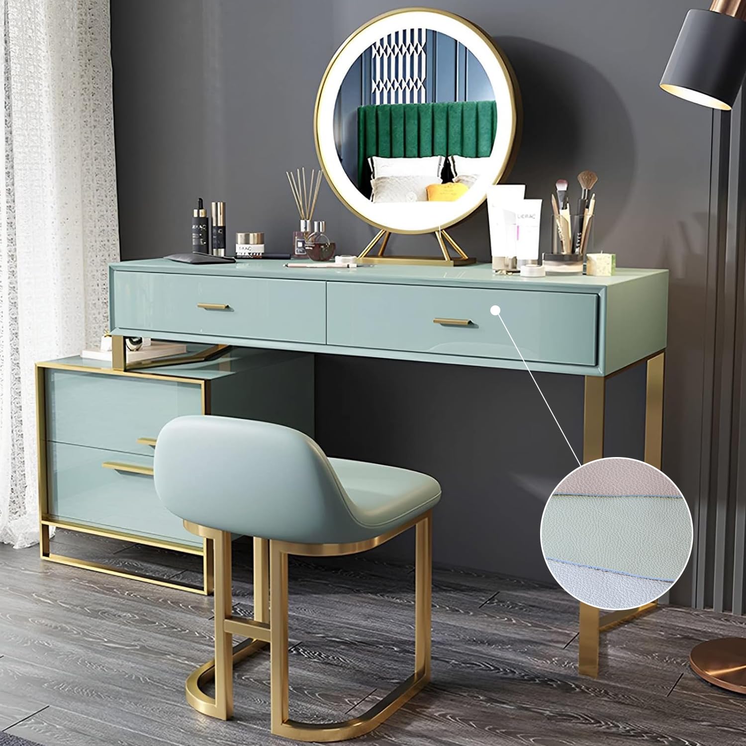 green dressing table Tandy Green Dressing Table