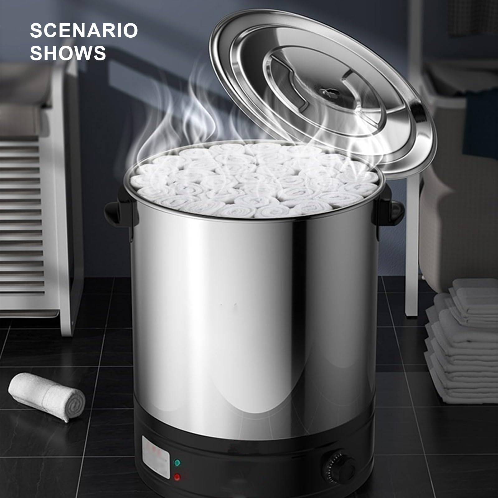 Scaldasalviette professionale e disinfezione per spa, salone e massaggio, garantisce trattamenti igienici e rilassanti