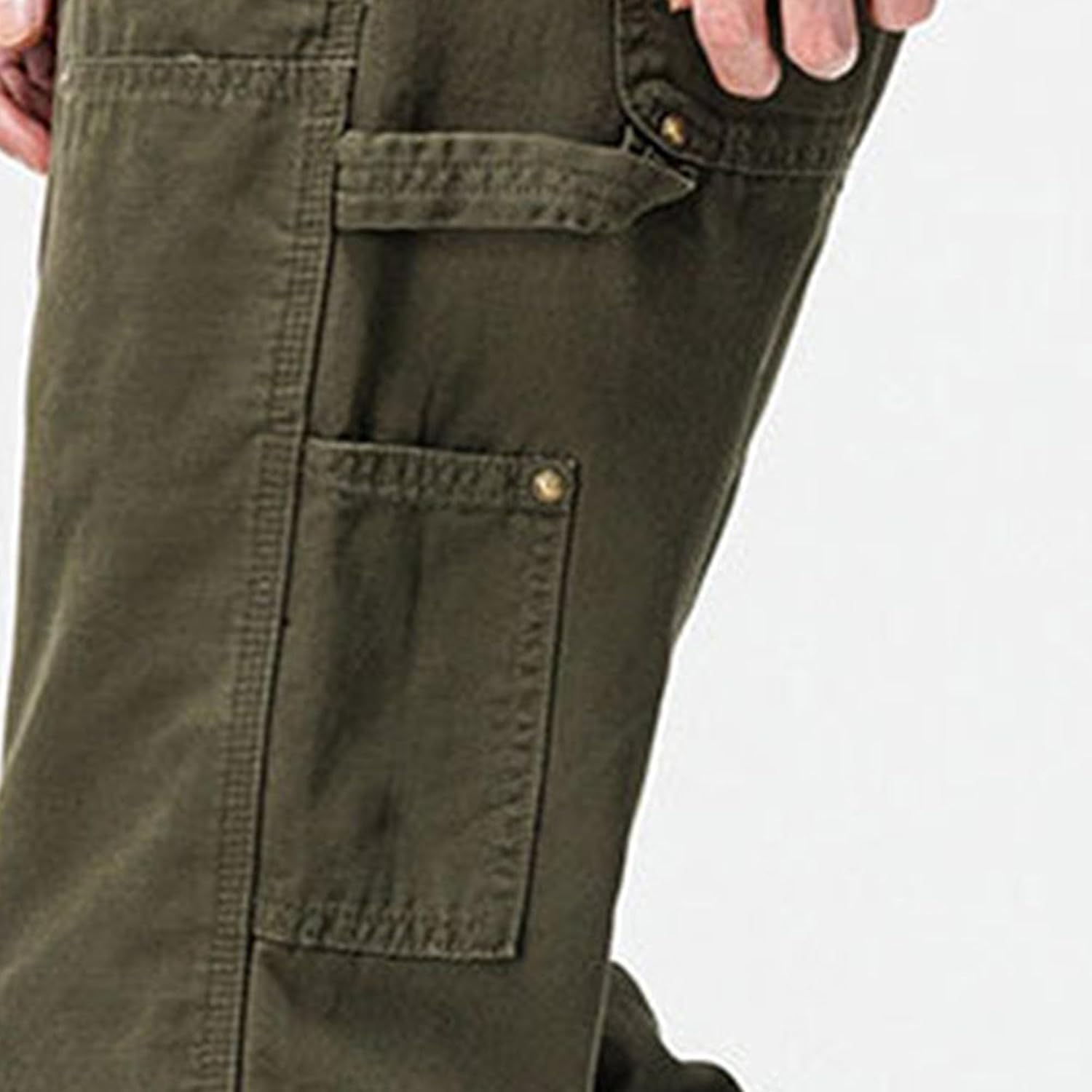 Men's Classic Cargo Carpenter Pant Casual Outdoor Work Pants Men Utility Multi Pockets Ankle Zipper Cargo Pant