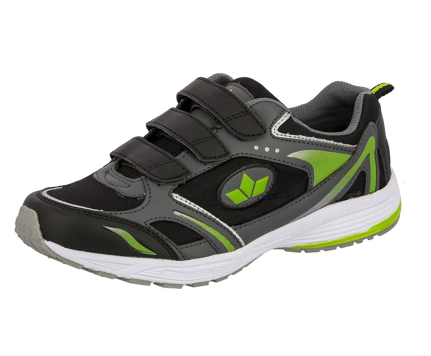 Lico Marvin V, Boys' Fitness Shoes, Gray - Grau (anthrazit/schwarz/lemon), 12 UK