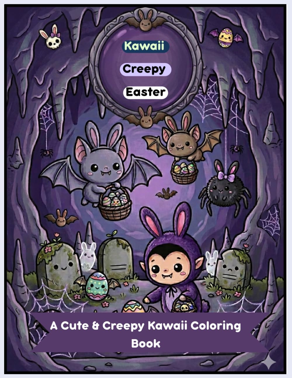 Kawaii Creepy Easter: A Cute & Creepy Kawaii Coloring Book