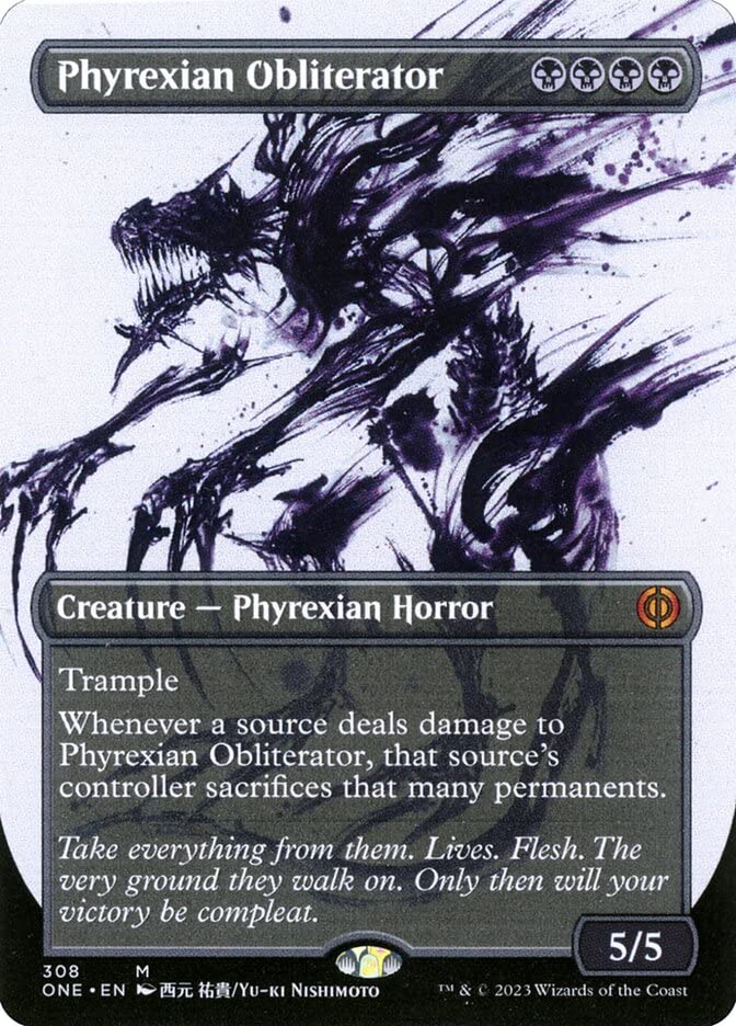 Magic: the Gathering - Phyrexian Obliterator (308) - Borderless