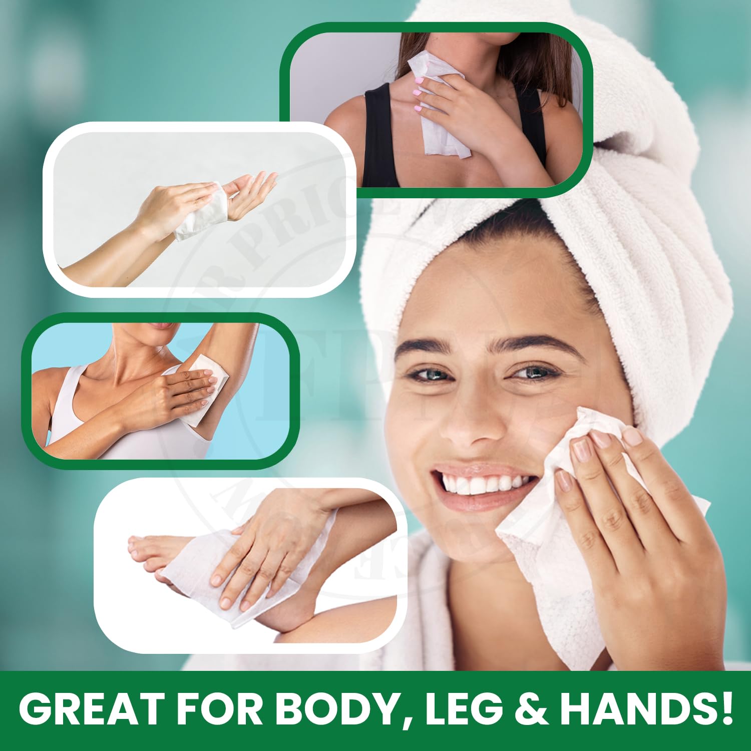 Body Wipe – Large Bamboo Deodorizing Wipes for Adults – Unscented, Moisturizing, Plant-Based, No Rinse Bathing Wipes for Travel, Gym, Elderly (24 CT)