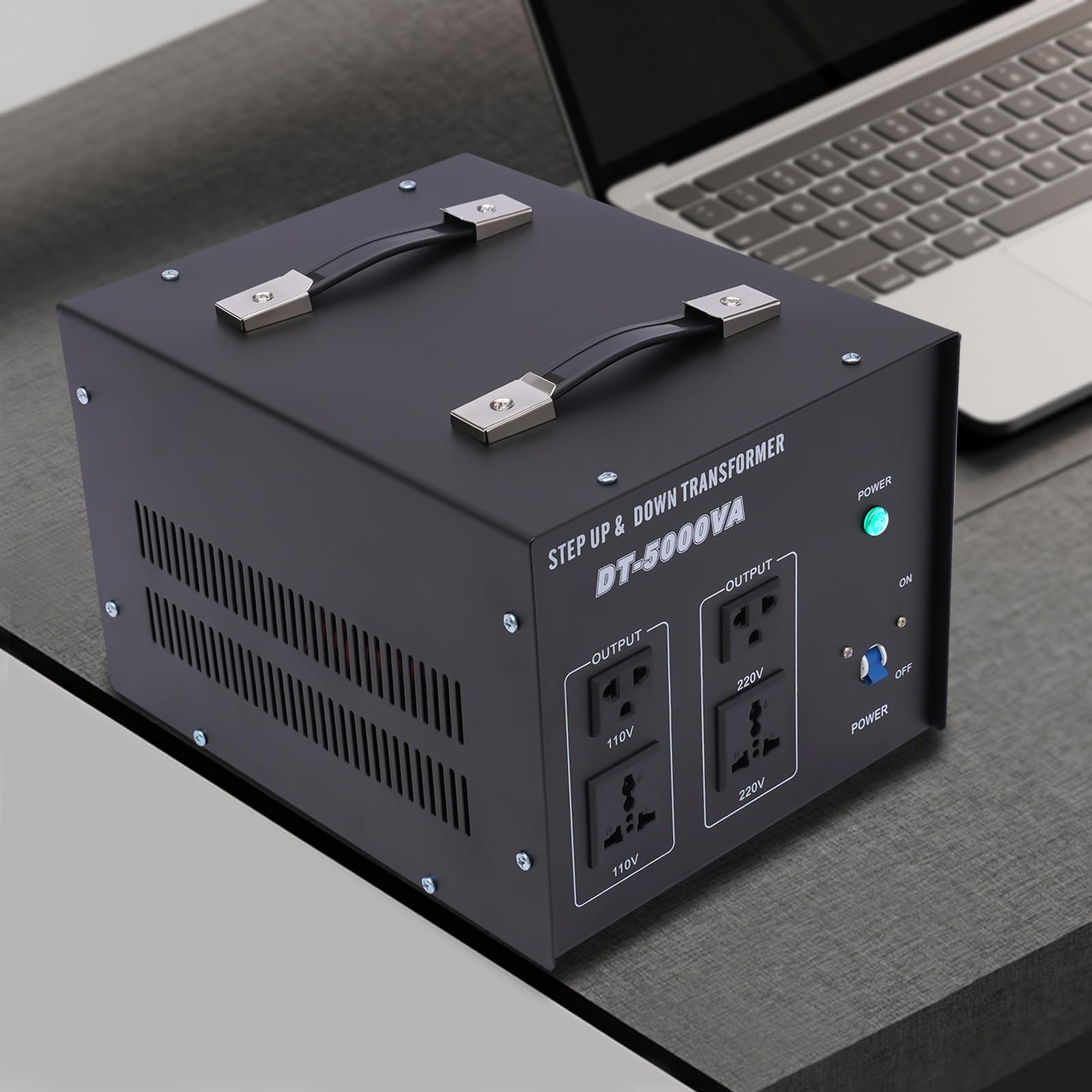 Transformador de tensión de 220 V a 110 V, transformador de 4500 W, 110 V a 220 V, convertidor de tensión step up/down para 220 V y 110 V, protección contra sobrecarga y sobrecalentamiento