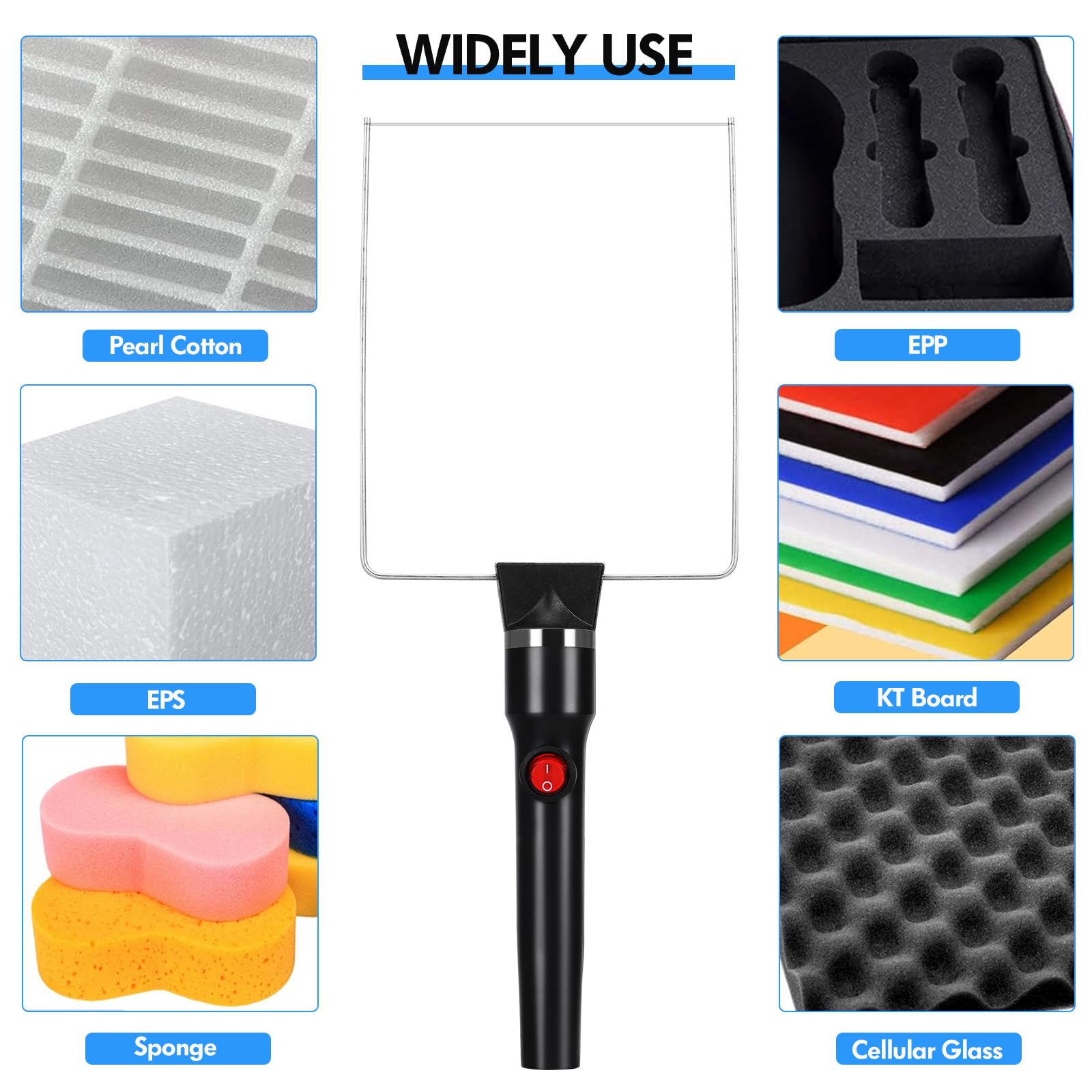 Coupeur de Mousse Électrique 4-en-1 Fil Chaud Découpe Polystyrène Avec Alimentation Électrique Commutée Pour Polystyrène et Mousse Spongieuse Projets de Bricolage, 100-240V