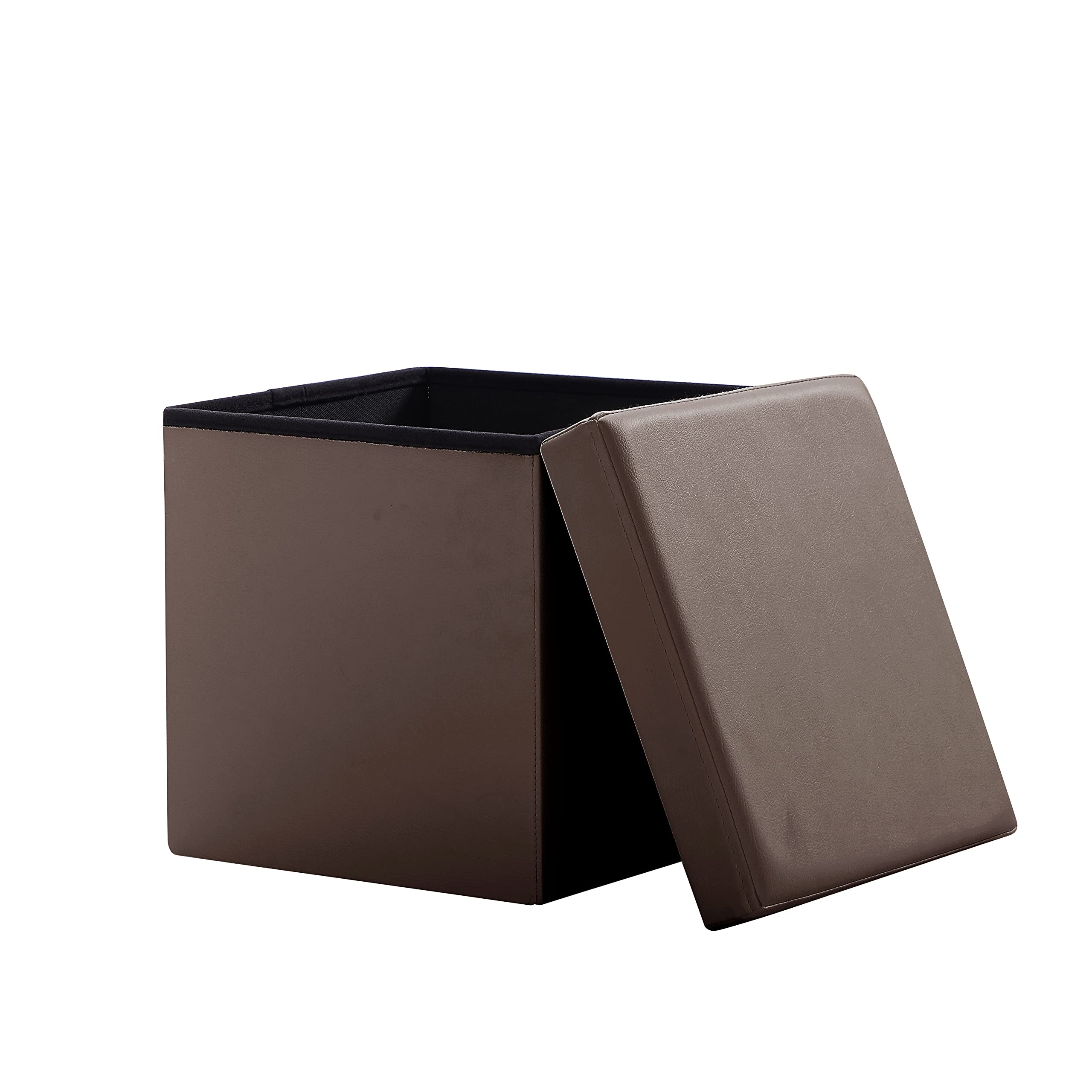 Zedelmaier Sitzbank mit Stauraum Sitzhocker,Aufbewahrungsbox, Fußhocker,faltbar belastbar bis 300 kg 76 x 38 x 38 cm,Kunstleder