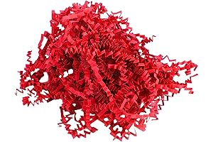 Red Crinkle Cut Paper Shred for Gift Packaging and Decoration