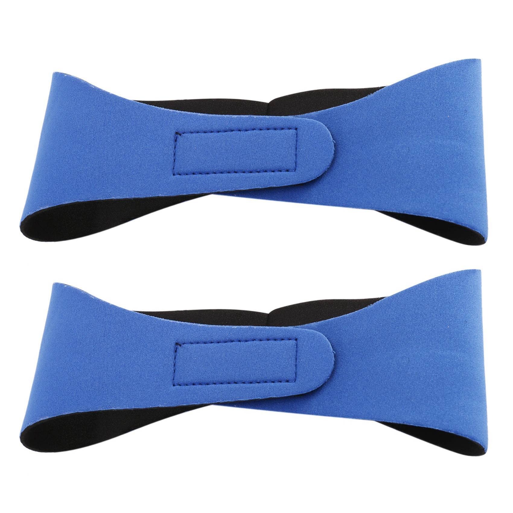 BRIUERG 2X Ear Hair for Women Men Adult Children Neoprene Ear Headband（Blue/M