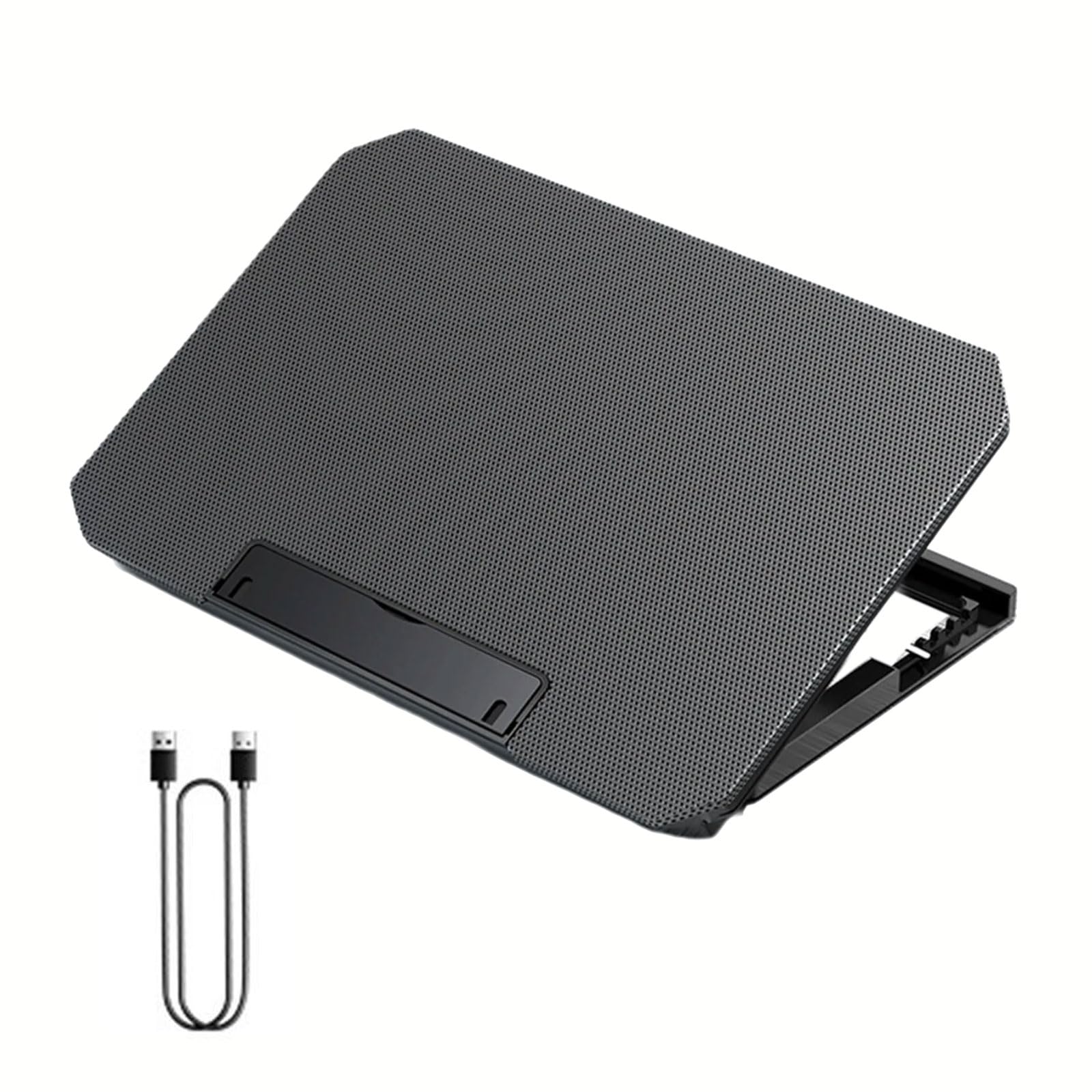 Stojak chłodzący laptopa do gier z 2 wentylatorami i 2 portami USB, regulowany uchwyt na tablety