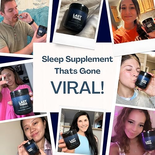 Miniatura 6 de BODi Last Thing - Suplemento completo para dormir con L-teanina, Ashwagandha, glicinato de magnesio, melatonina, calmante para la noche y la defensa