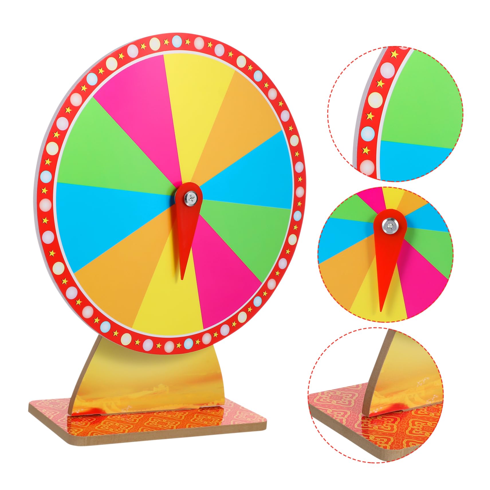 Ruota Della Roulette 10 Slot in Plastica Colorata, Ruota Da Gioco Portatile Per Feste e Carnevali, Accessorio Per Gioco Da Tavolo Per Ragazzo Ragazza e Adulti