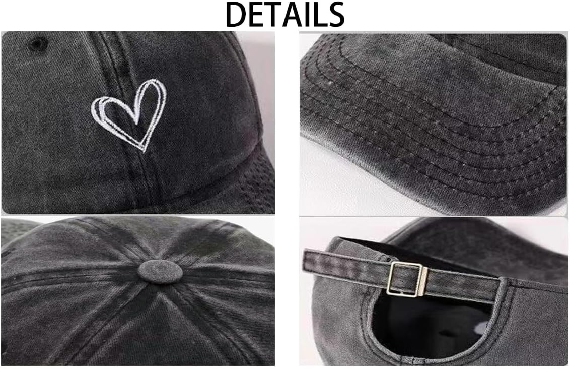 Unisex Vintage Baseball Cap: Washed Distressed Baseball Cap Twill - Men Womens Trucker Hat - Adjustable Dad Hat - Image 4