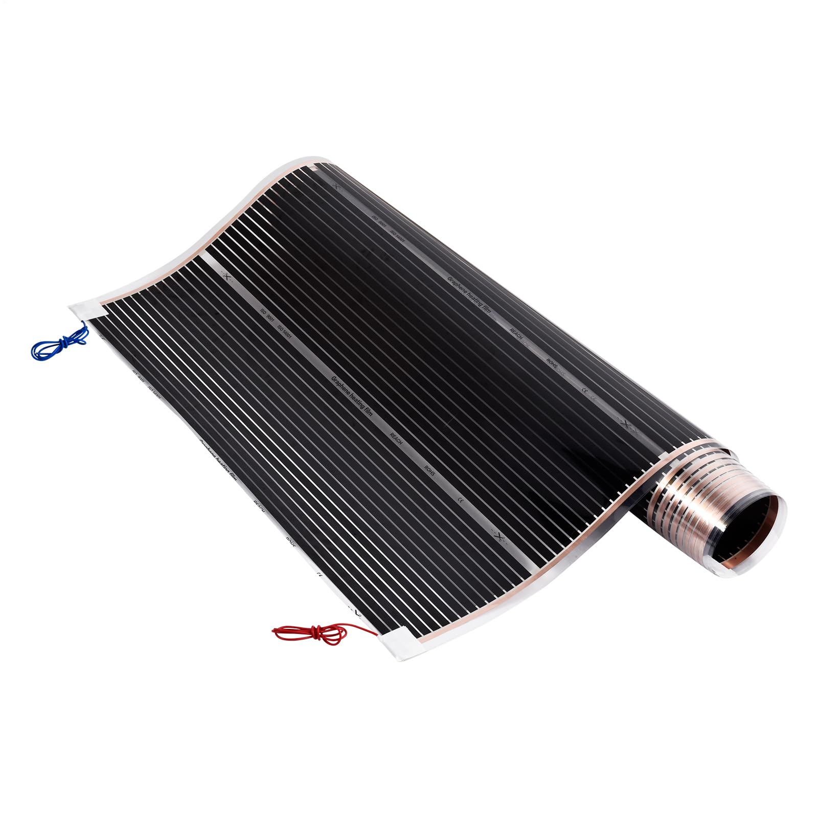 Pellicola riscaldante a infrarossi per riscaldamento a pavimento elettrico, larghezza 100 cm e lunghezza 300 cm, 220 W/m², 1,5 m² - Riscaldamentos efficiente ed economico per riscaldamento a pavimento