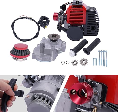 Miniatura 2 de Motor de bicicleta motorizado Motor de 2 tiempos 49CC Motor de bicicleta de gas Scooter Motor de gasolina Ail refrigerado para scooter de vapor