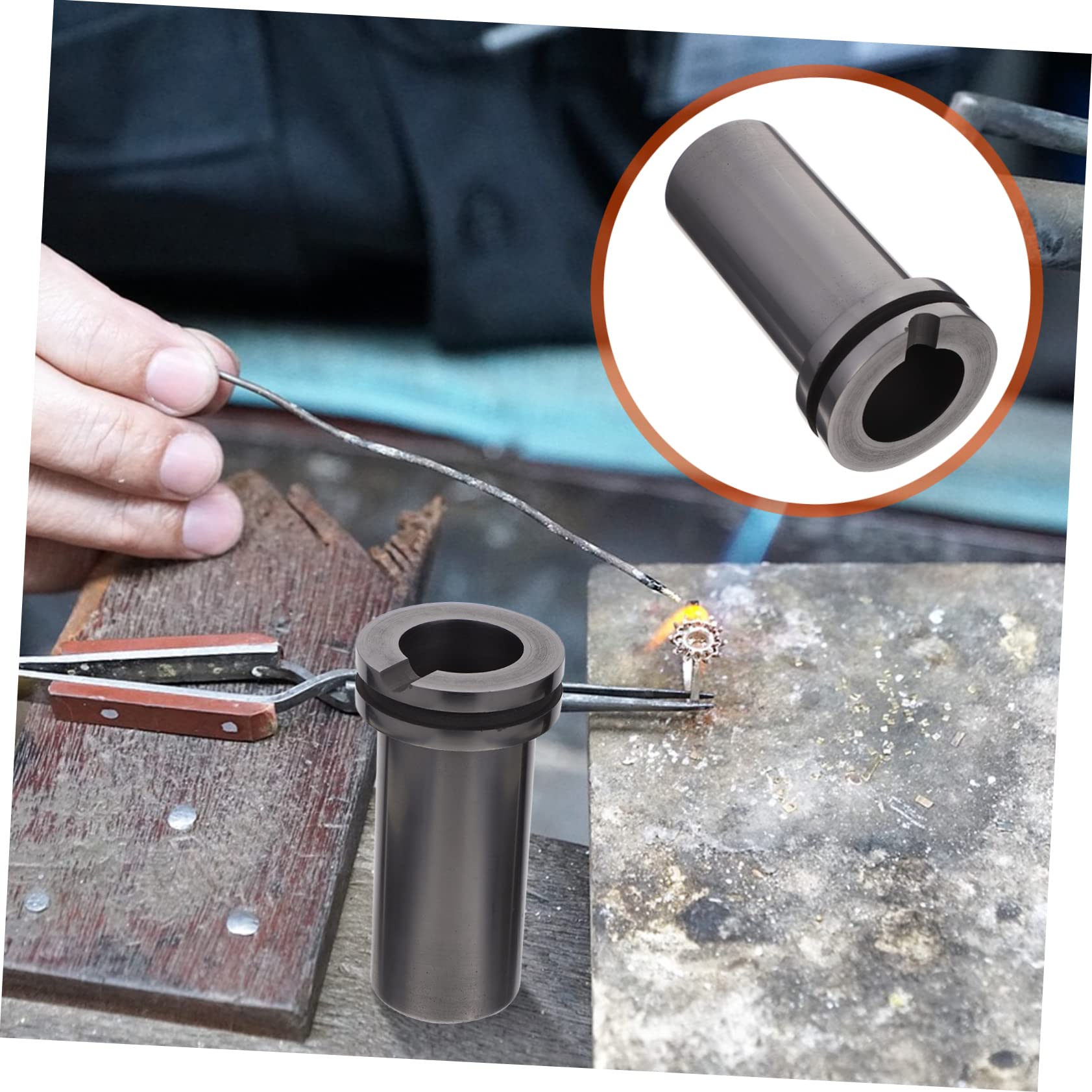 Graphit-Tiegel zum Schmelzen von Schmuck, unverzichtbarer Vorrat für Silber und Gold, langlebige Form für die Schmuckherstellung, hohe Temperaturbeständigkeit