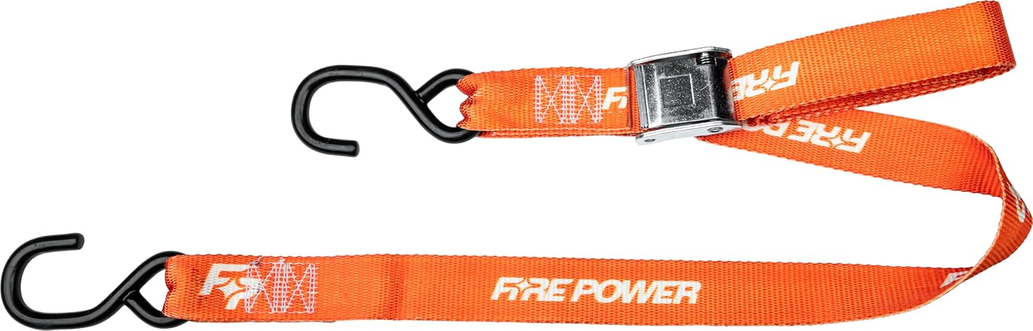 FIRE POWER 1.5" Tie-Down Orange 2/Pk