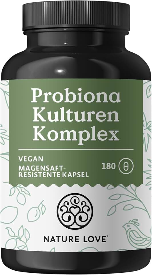 Nature Love Probiona Kulturen Komplex – abgestimmte Bakterienstämme – 300 Mrd. KBE/g – 180