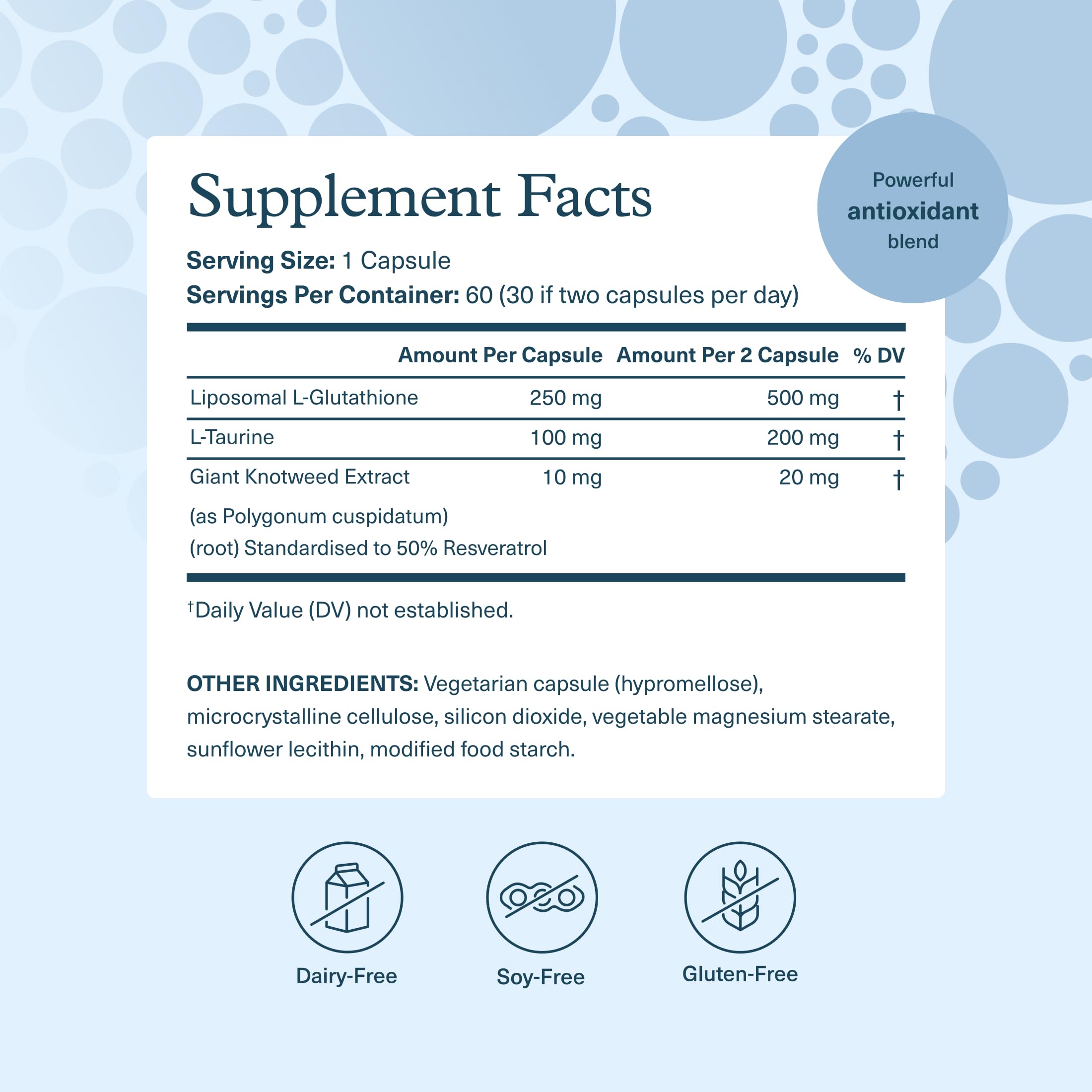 Youtheory Liposomal Glutathione with Resveratrol, 60 Count, 30-Day Supply — Amazon image 2