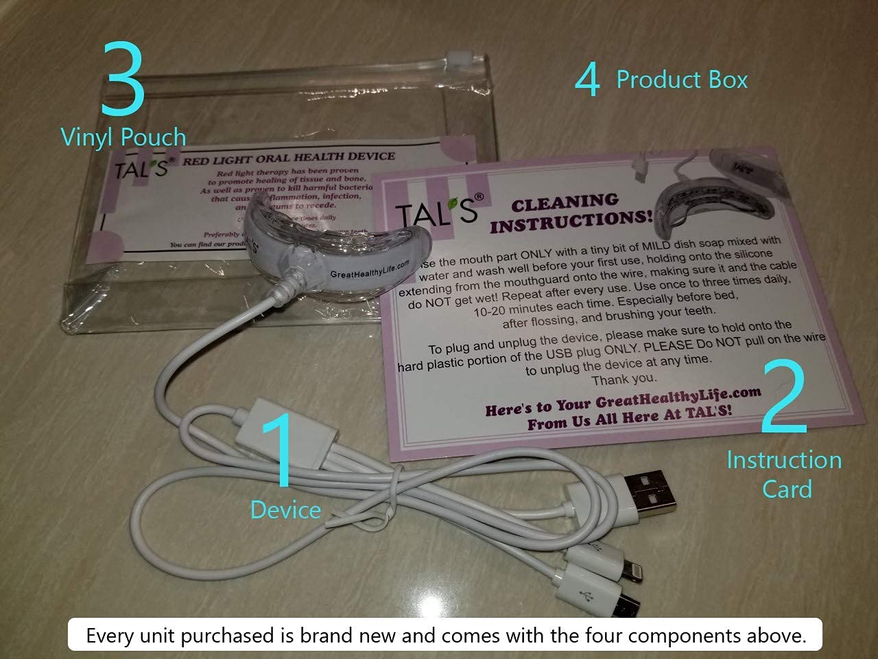 TAL’S Red Light Oral Health Dental Device Red Light Therapy for