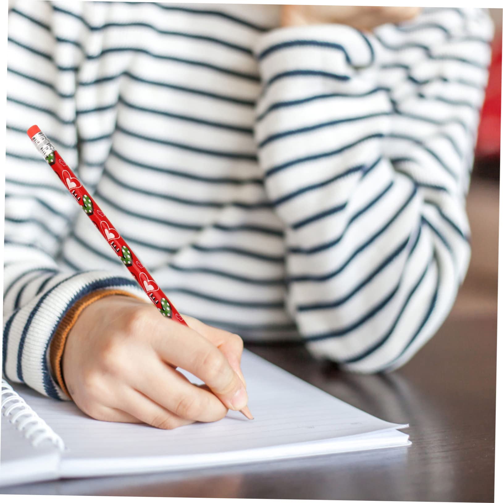 NUOBESTY 5 Sätze Bleistift Kinderstifte Fleecestoff Studenten Löschbare Stifte Glatte Schreibstifte Tragbare Stifte Für Schüler Zeichentrickstifte Für Skizzenstifte Holz 48 Stück * 5