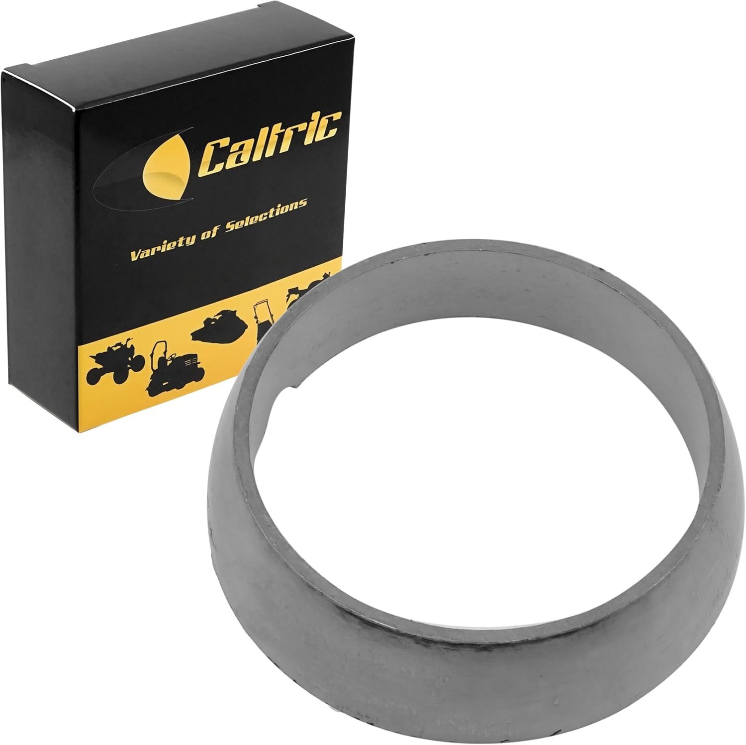 Caltric Muffler Socket Seal Gasket Compatible with Polaris Rush 800 2011-2014 / Switchback 800 2011-2016
