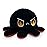 TeeTurtle - The Original Reversible Octopus Plushie - Angry Red + Rage Black - Cute Sensory Fidget Stuffed Animals That Show Your Mood, 4 inch