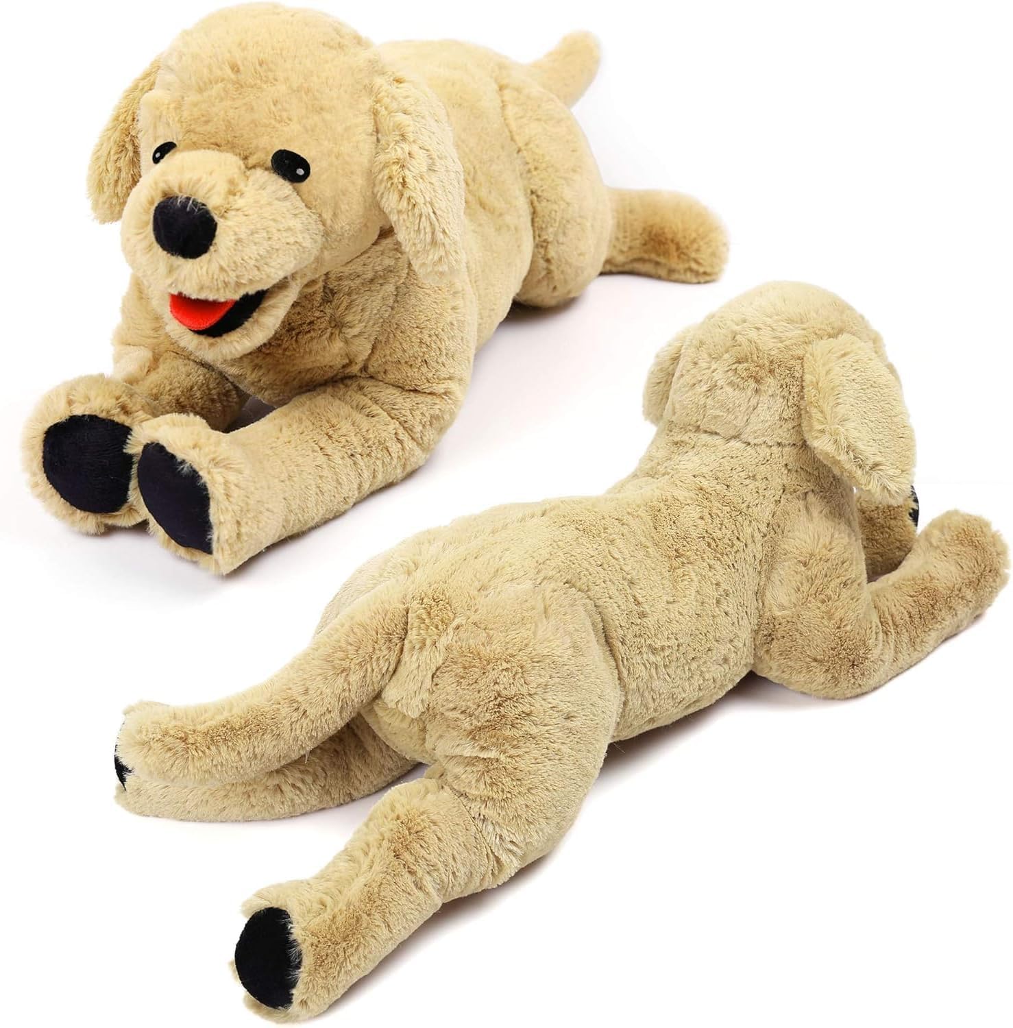LotFancy Peluche Perro Golden Retriever 52,8cm, Peluches Grandes Tacto Suave, Seguro y Cómodo Juguete Mejor para Niños, Chicos, Parejas, Mascota