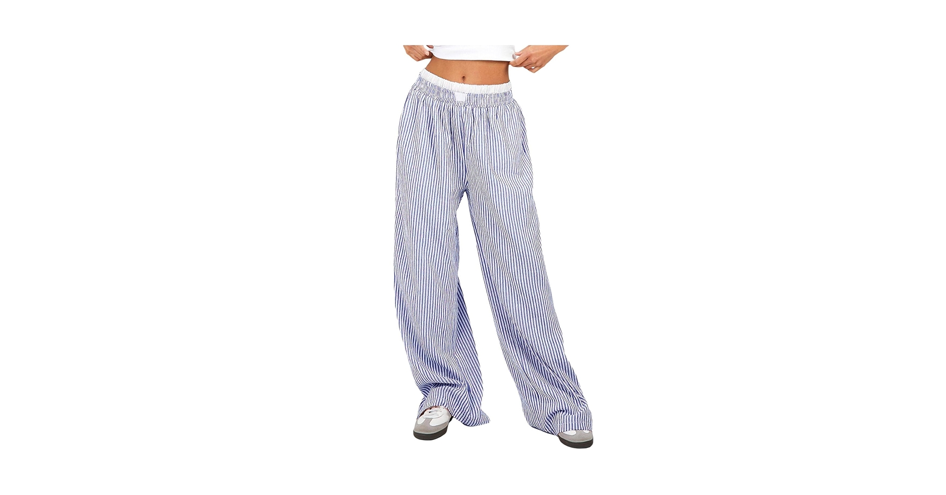 新品　sunsea 20ss pajama stripe wide pants Cotton Poplin Wide-leg Pajama Pant In Stripe For Women | J.Crew