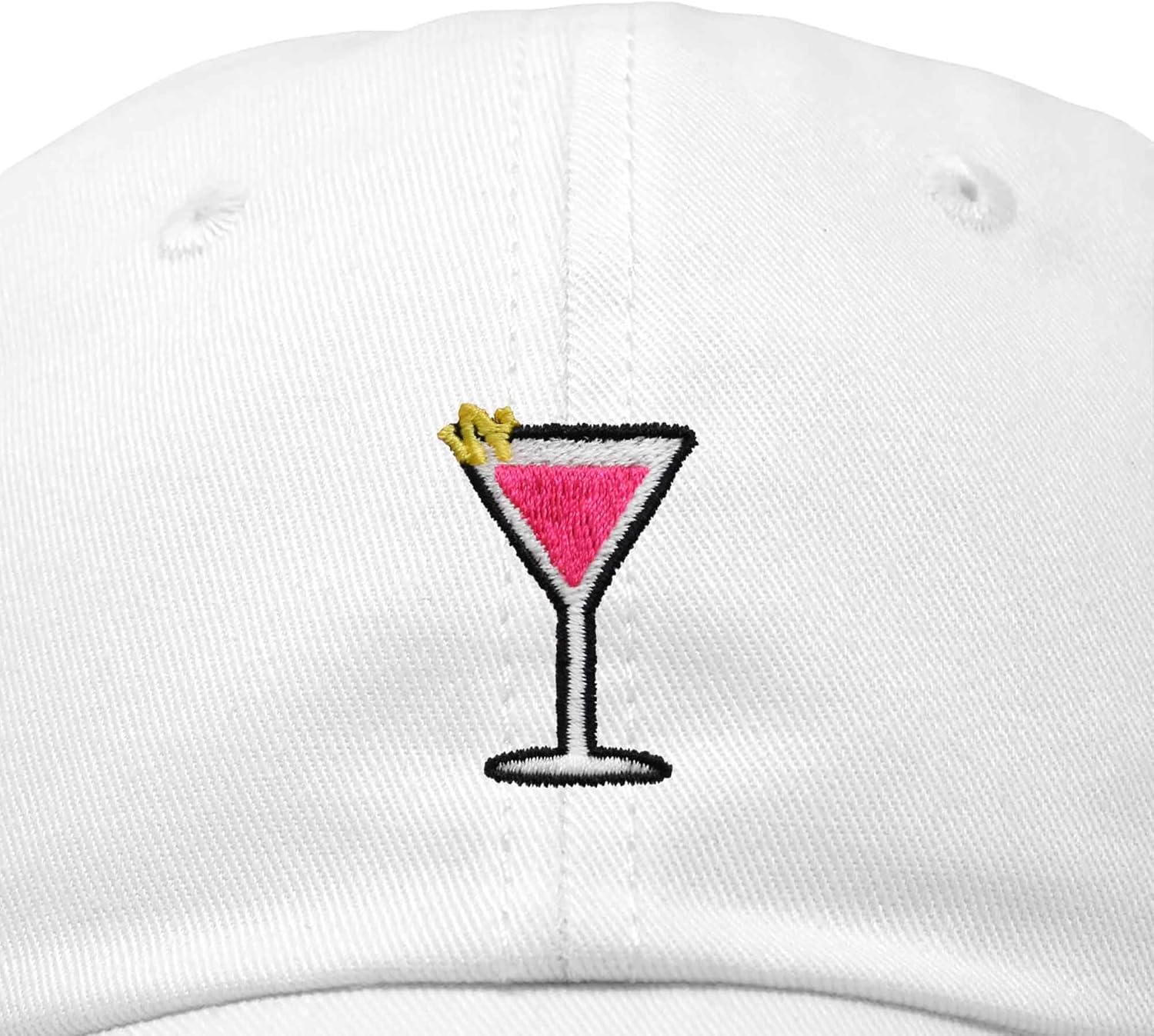 DALIX Cosmo Embroidered Cap Cotton Cosmopolitan Baseball Cute Cool Dad Hat Womens