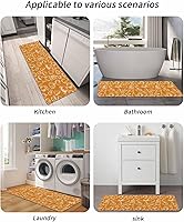 Vista 5 de Tapete de baño de Acción de Gracias para bañera, antideslizante, de secado rápido y absorbente, de tierra de diatomeas, fregadero, dormitorio