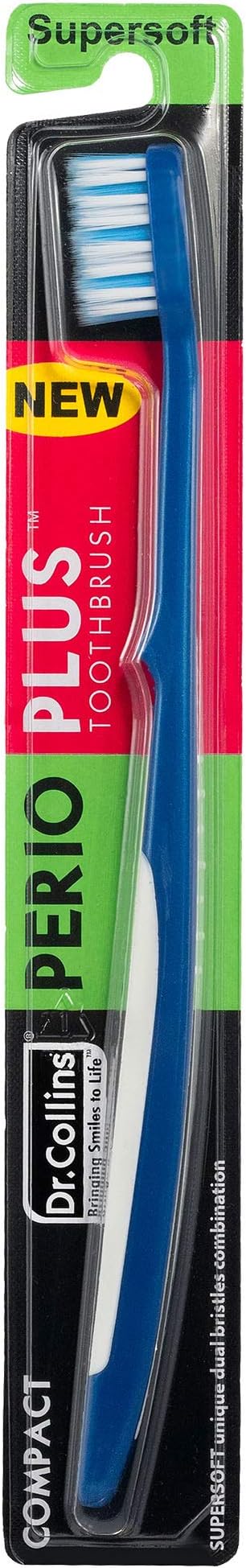 Perio Plus Compact Toothbrush, (Colors Vary)