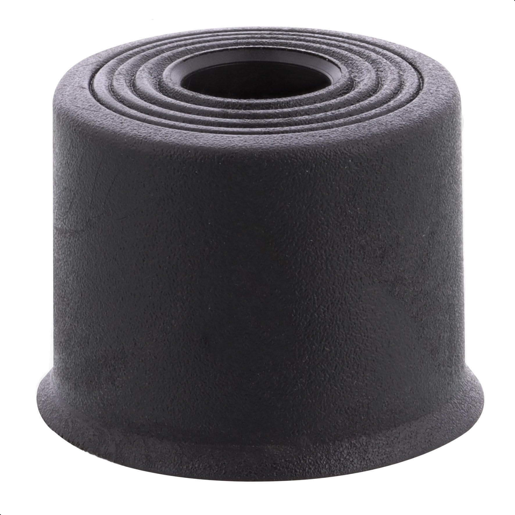 Wagner 15523321 Floor Door Stopper/Wall Door Stopper Volcano Small, Diameter 35 x 25 mm, Buffer Made of High-Quality Solid Rubber, Black, for Screwing - Made in Germany