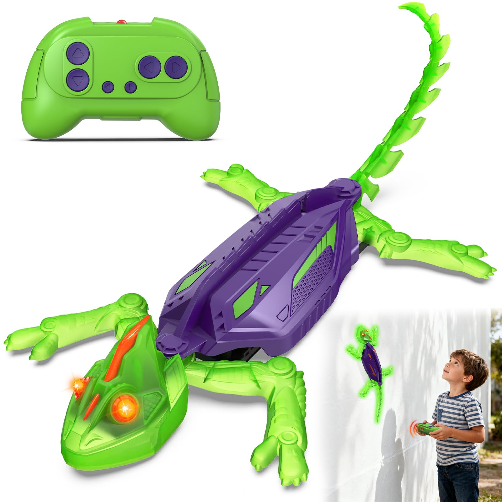Goody King Glow-in-The-Dark Wall-Climbing RC Toy