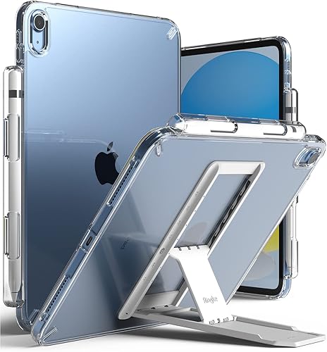 Ringke Fusion & Outstanding Funda + soporte Combo compatible con iPad de 10 generación de 10.9 pulgadas (2022), funda protectora transparente a