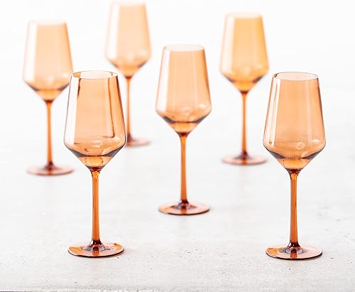 Miniatura 3 de Fortessa Sole Outdoor - Juego de 6 vasos de plástico de copoliéster de alta calidad, resistentes a los golpes, sin BPA, color naranja terracota,