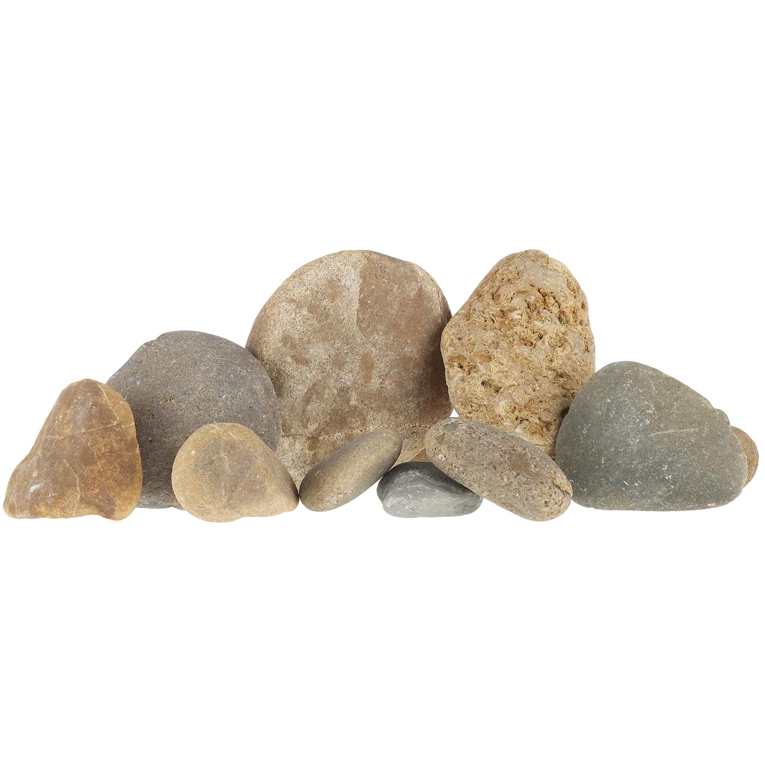 Large River Rocks Aquarium Pebbles Rocks Fish Tank Stones 10lb (2-7 inch)