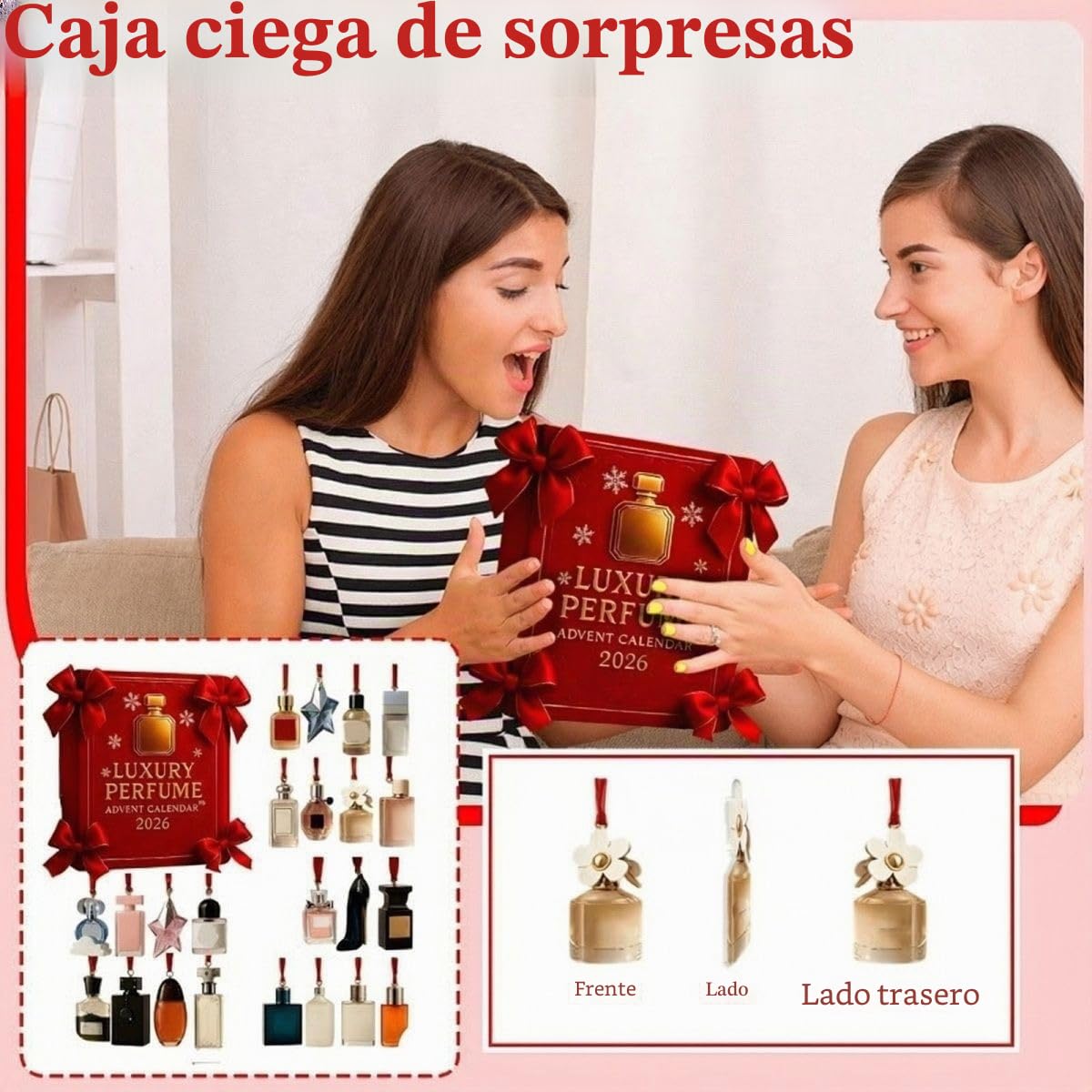 Calendario de Adviento de Lujo de Perfume 2026, 24 Días de Exhibición de Perfumes Regalo, 24 Días de Fragancias de Diseñador para Mujeres y Hombres - Set de Regalos Premium de Cuenta Regresiva para