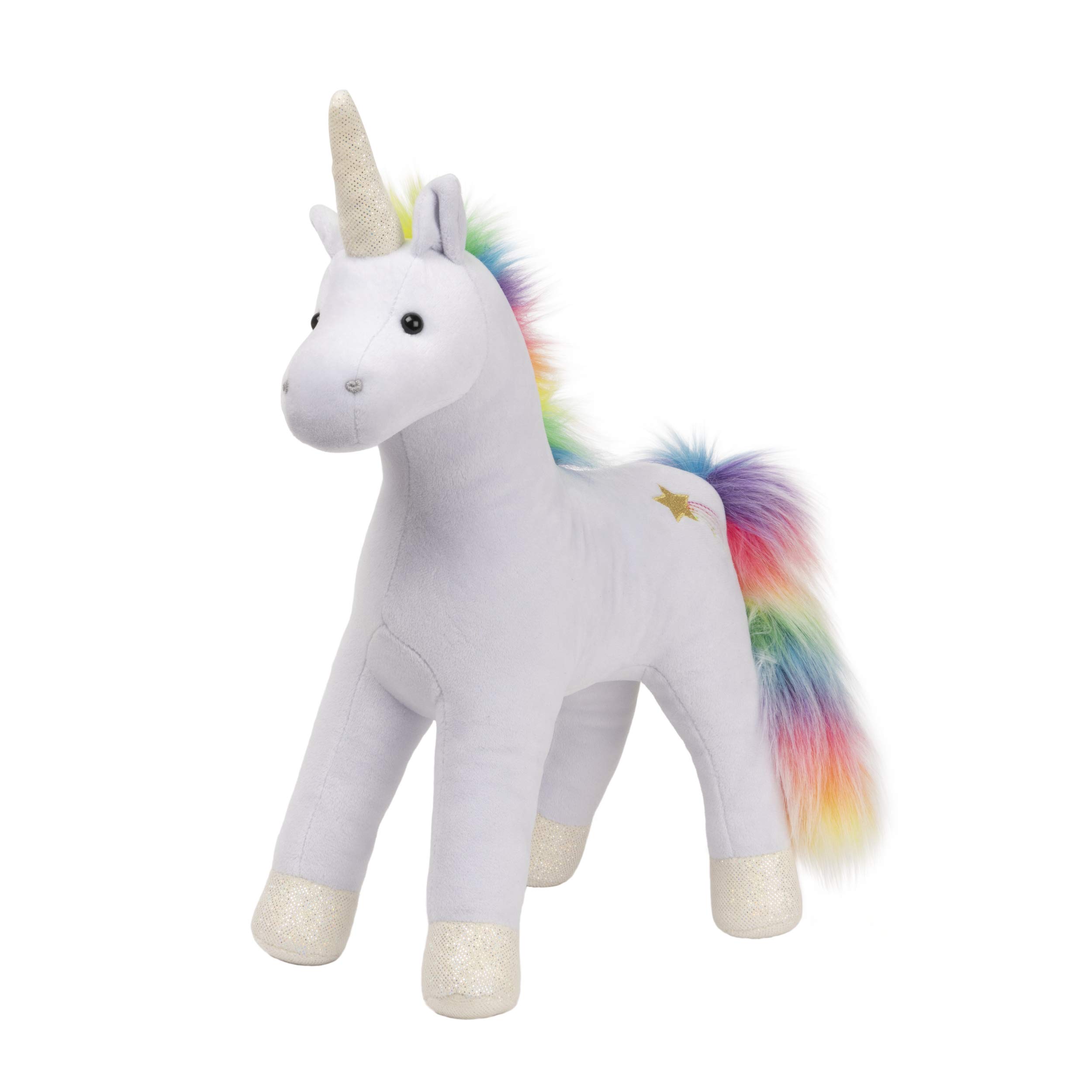 Bluebell Unicorn Rainbow Sparkle Plush Stuffed Animal, Blue, 15"