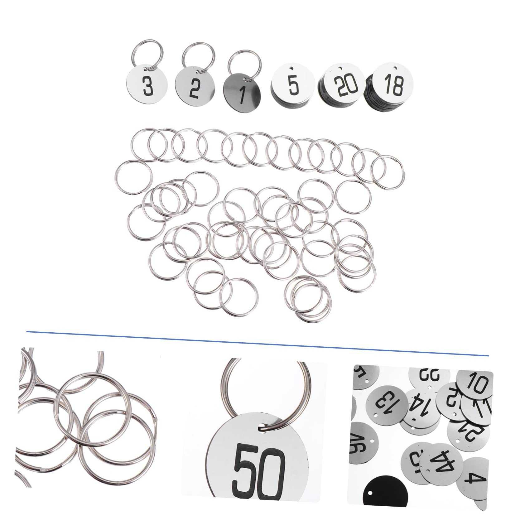 Amazon | PLAFOPE 50枚 ナンバー プレート ラベル 洋服 ハンガー タグ