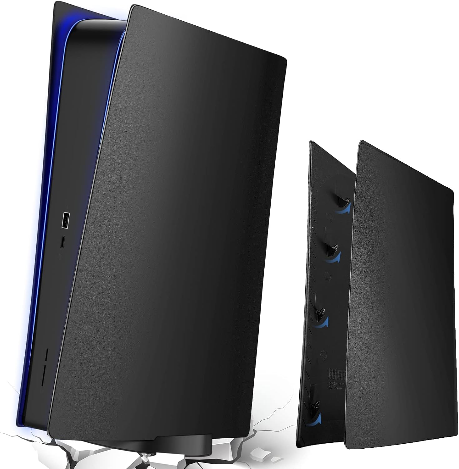 Faceplate for PS5 Plate Digital Edition, Case Cover Customized for PlayStation 5 Digital Edition Hard Shell Skin Replacement Cover Plates for PlayStation 5 Side Plate