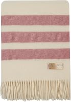 Cozy Blankets 100% New Zealand Virgin Wool Throw Blanket with Fringes 55x79 - Warm, Breathable Home & Outdoor Essential