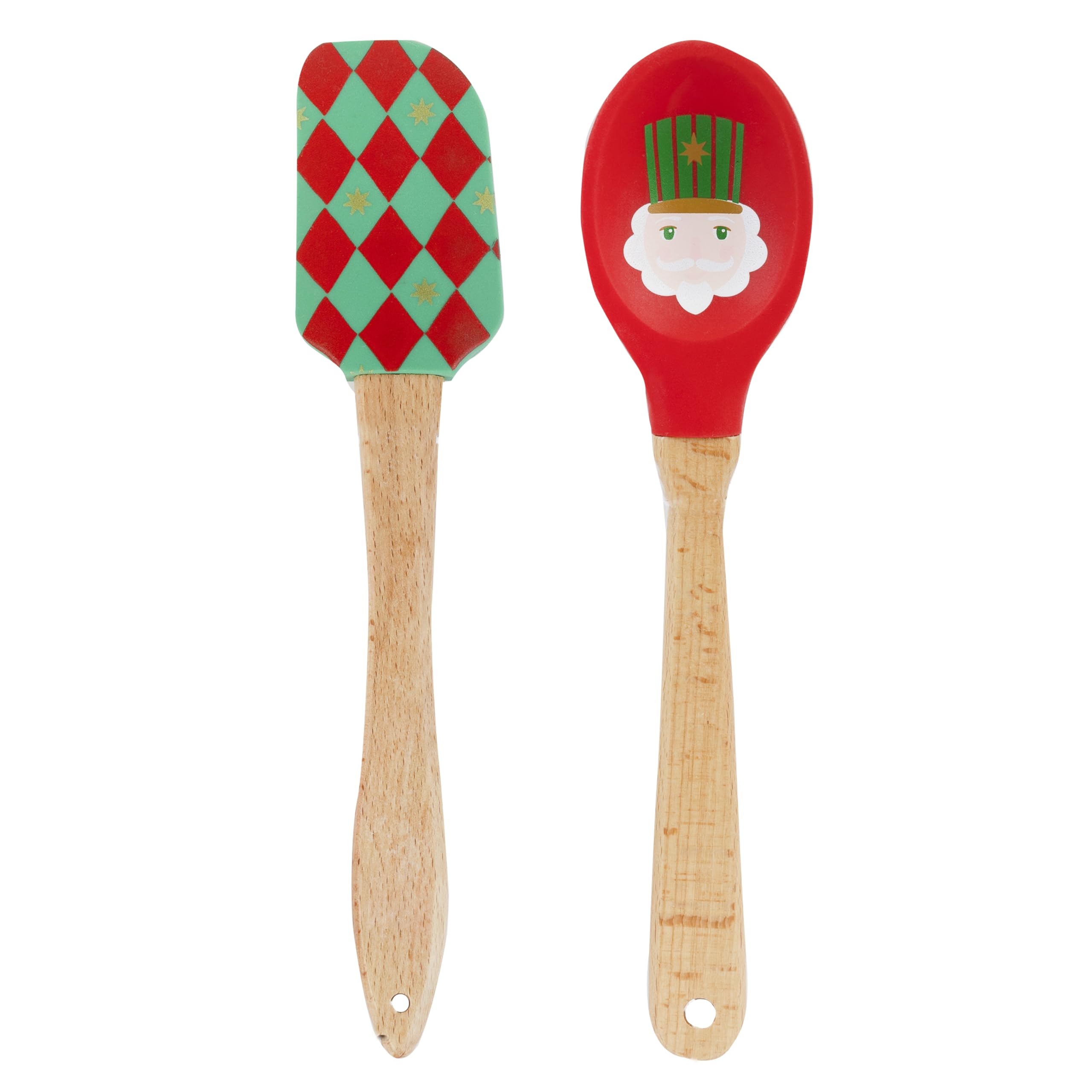 Talking Tables 2 x Nutcracker Silicone Kitchen Utensils Set 38cm