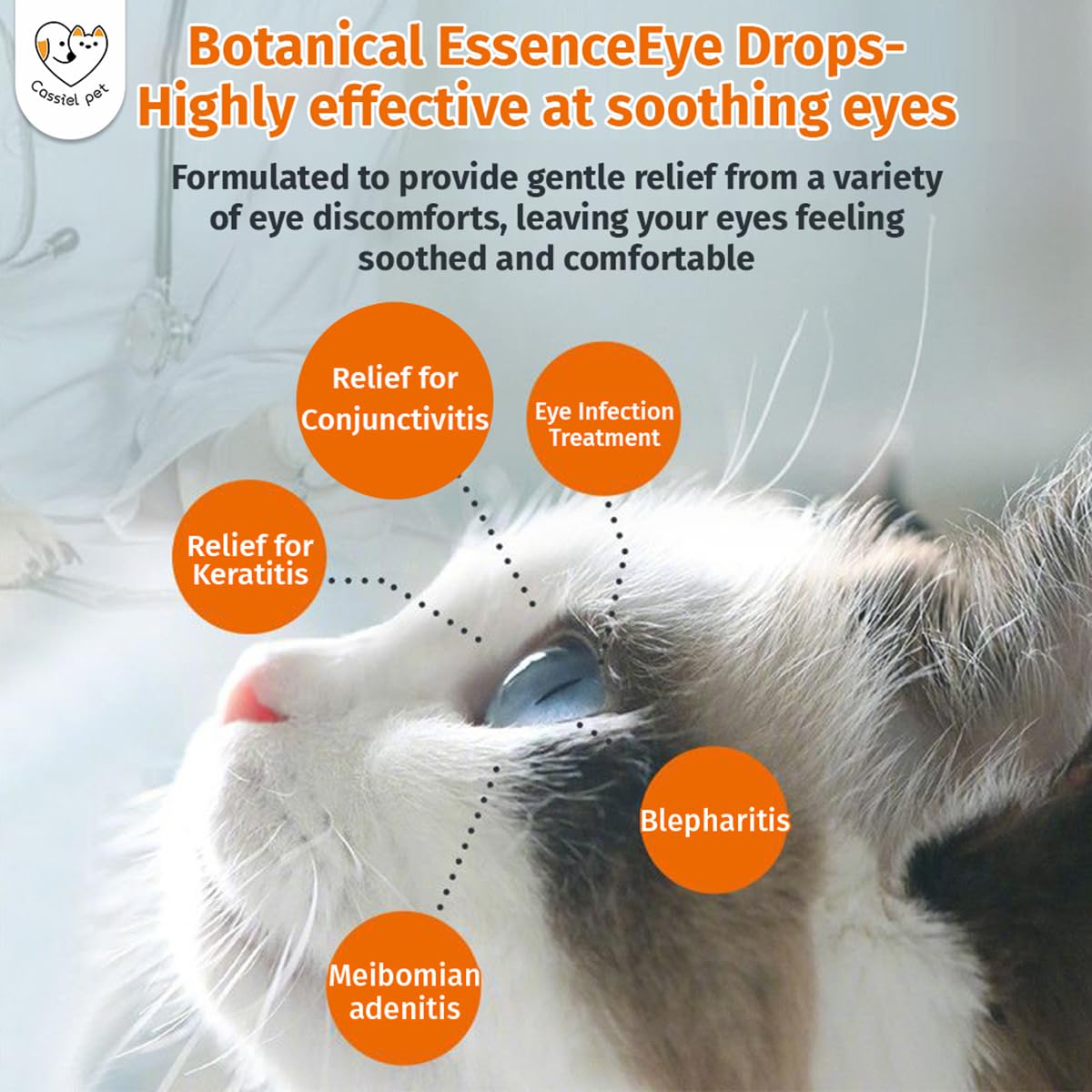 Eye Drops for Eye Infection Treatment, Soothe Infection Allergy, Relieve Dry Eyes & Red Eye,Eye Cleaner and Tear Stain Remover for Dogs and Cats | 10 ml 0.33 FL OZ (1 Bottle) — Amazon image 5