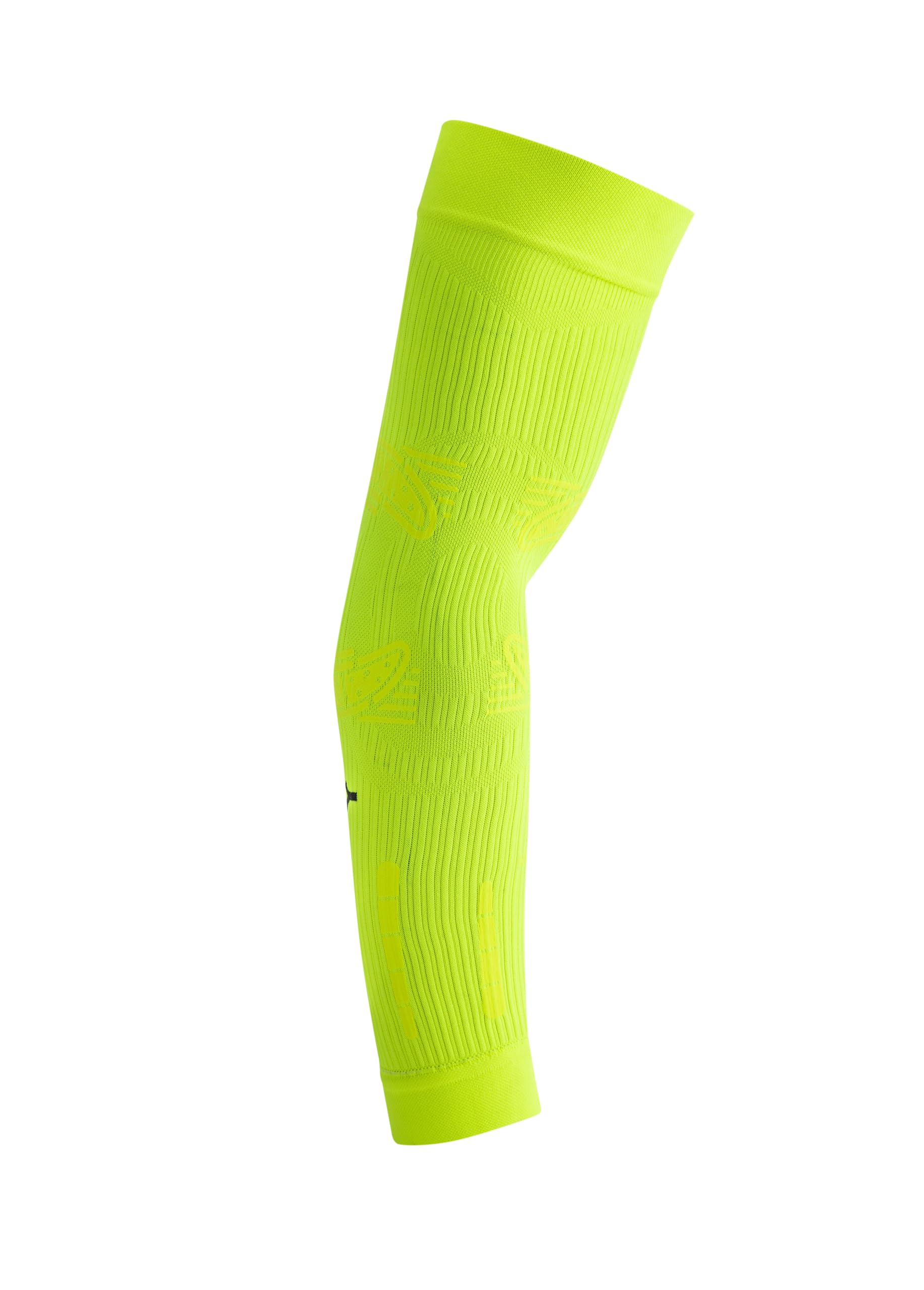 FLOKY No Strain 2pcs Biomechanical Sports Sleeve Tennis Padel Basketball Reduces Vibration Supports Elbow and Forearm Compression Sleeve Stabilizes Tendons and Muscles, yellow neon, L/XL