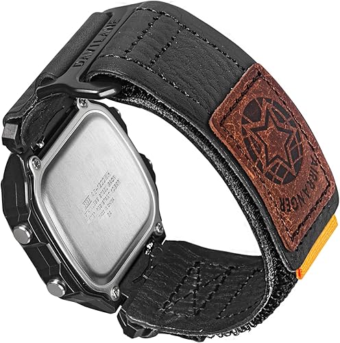 Correa de reloj de cuero genuino de 0.709 in compatible con G-Shock AE-1200AE-1000W1100WAE-1300, W-735HW-216H218H W-219HF-91WF-94WF-105W, correa de