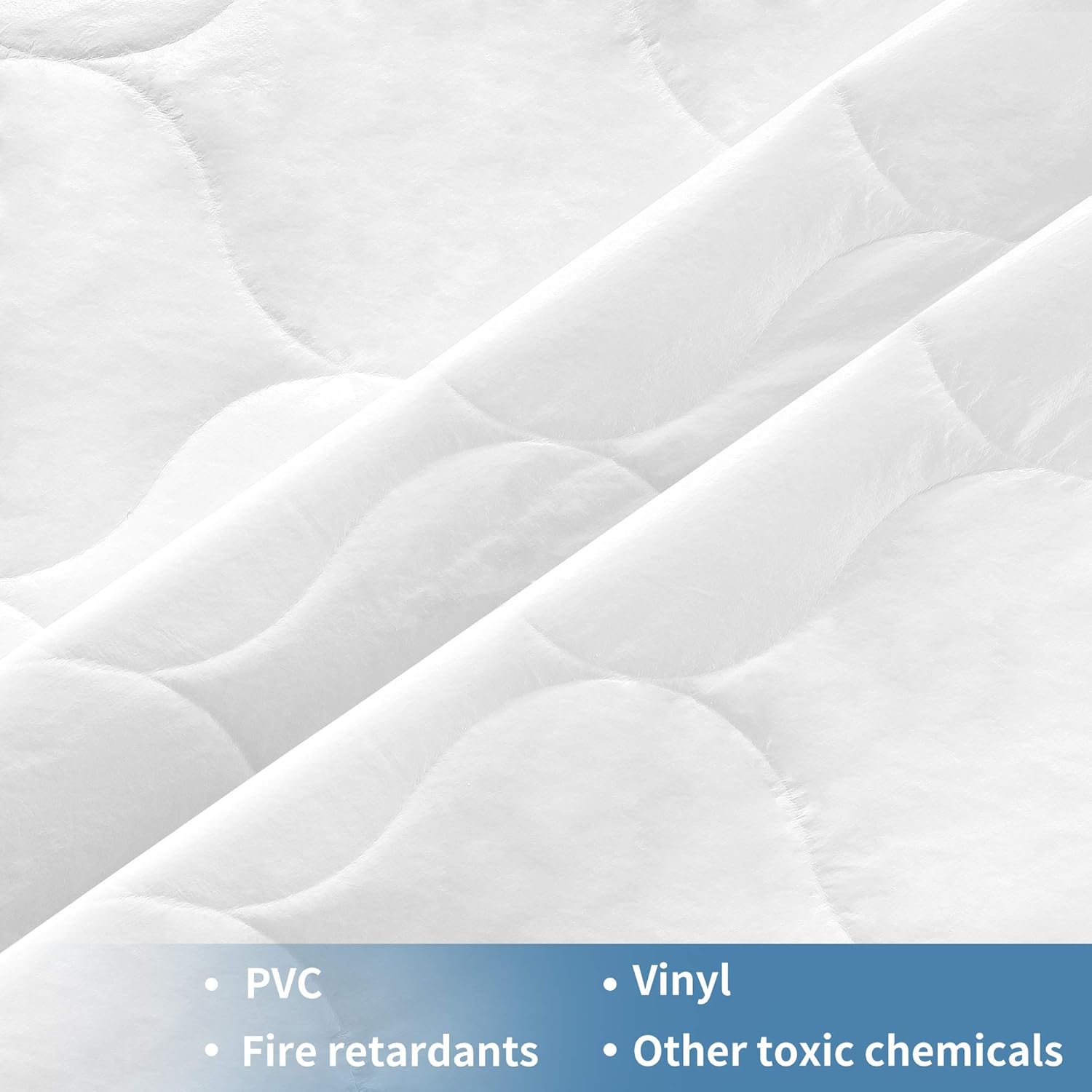 LANOITE Queen Waterproof Mattress Protector Pad Cover with Deep Pocket Fitted 8" - 21" Breathable Alternative Filling (White, Queen) : Home & Kitchen