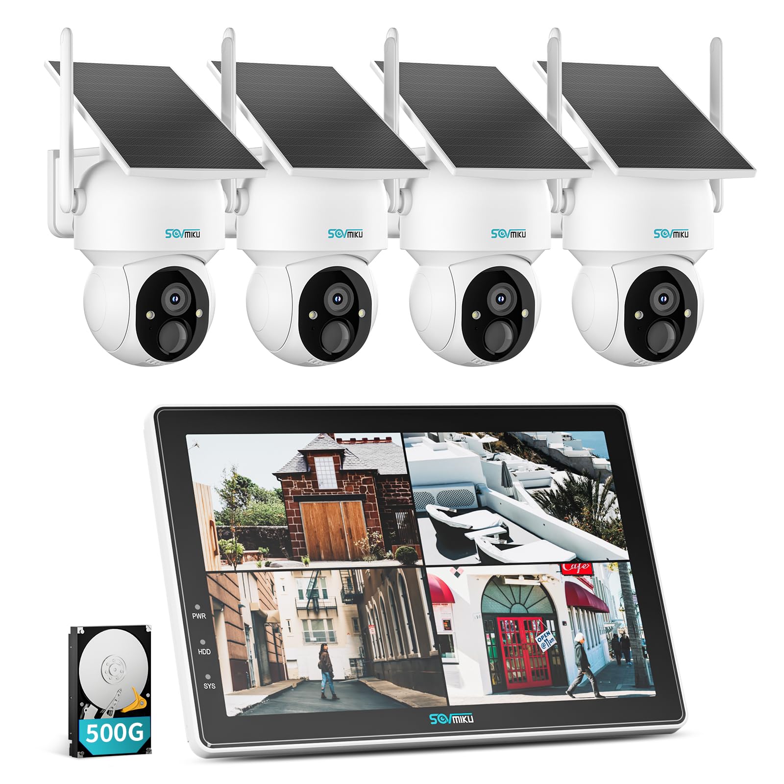 Amazon.co.jp: 【400万画素・ソーラー一体型】SOVMIKU最新型 防犯