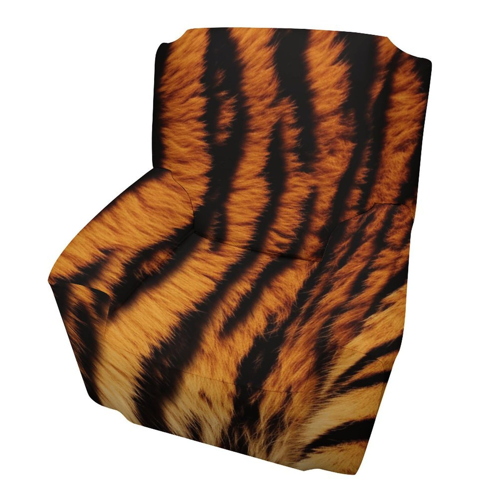 Housse de canapé tigre en polyester matelassé doux et durable