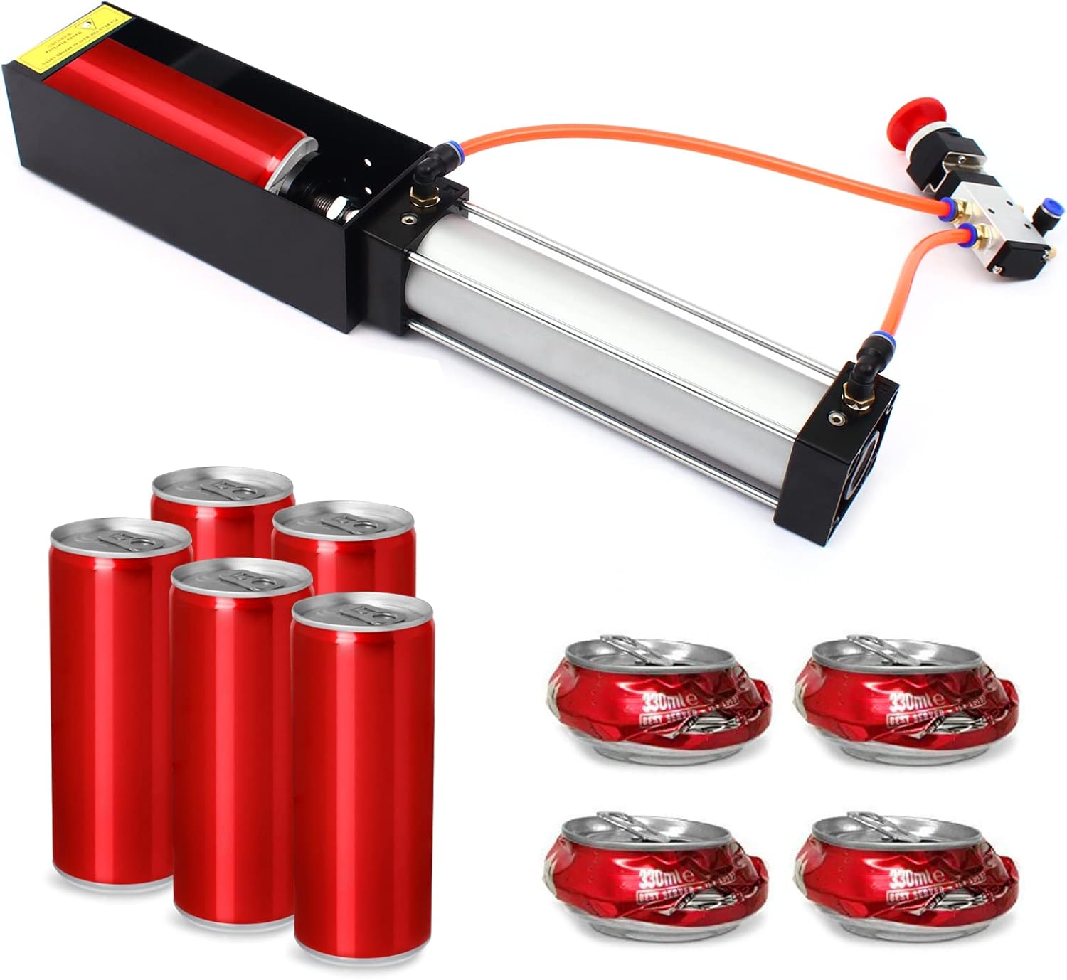 Air Cylinder Can Crusher Aluminum Can Crusher, Heavy Duty