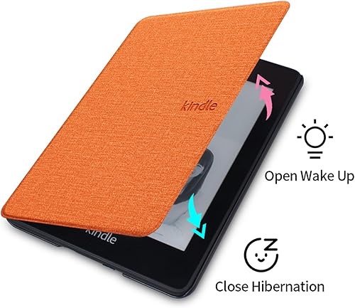 Miniatura 10 de Funda para Kindle Paperwhite de 6.8" de 11 generación (versión 2021, modelo M2L3EK y M2L4EK, funda de tela delgada, ligera y duradera con correa de